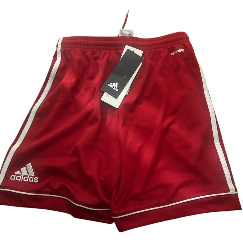 ADIDAS Climalite Shorts Football Race Gym Unisex youth size M new boy or girl